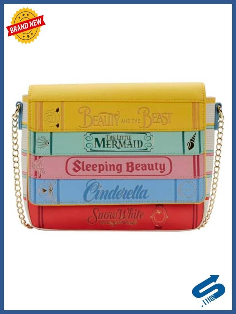 Disney Princess Books Classics Crossbody Bag With Faux Leather